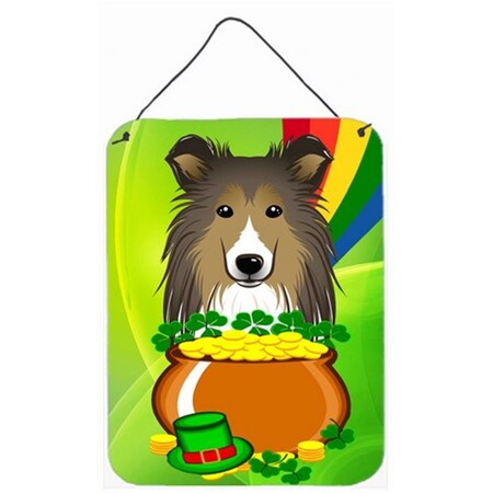 Carolines Treasures Sheltie St. Patricks Day Wall or Door Hanging Prints BB1986DS1216